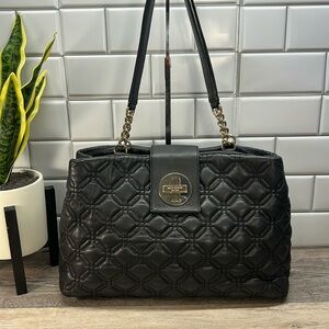 Kate Spade Black Quilted Shoulder Bag
